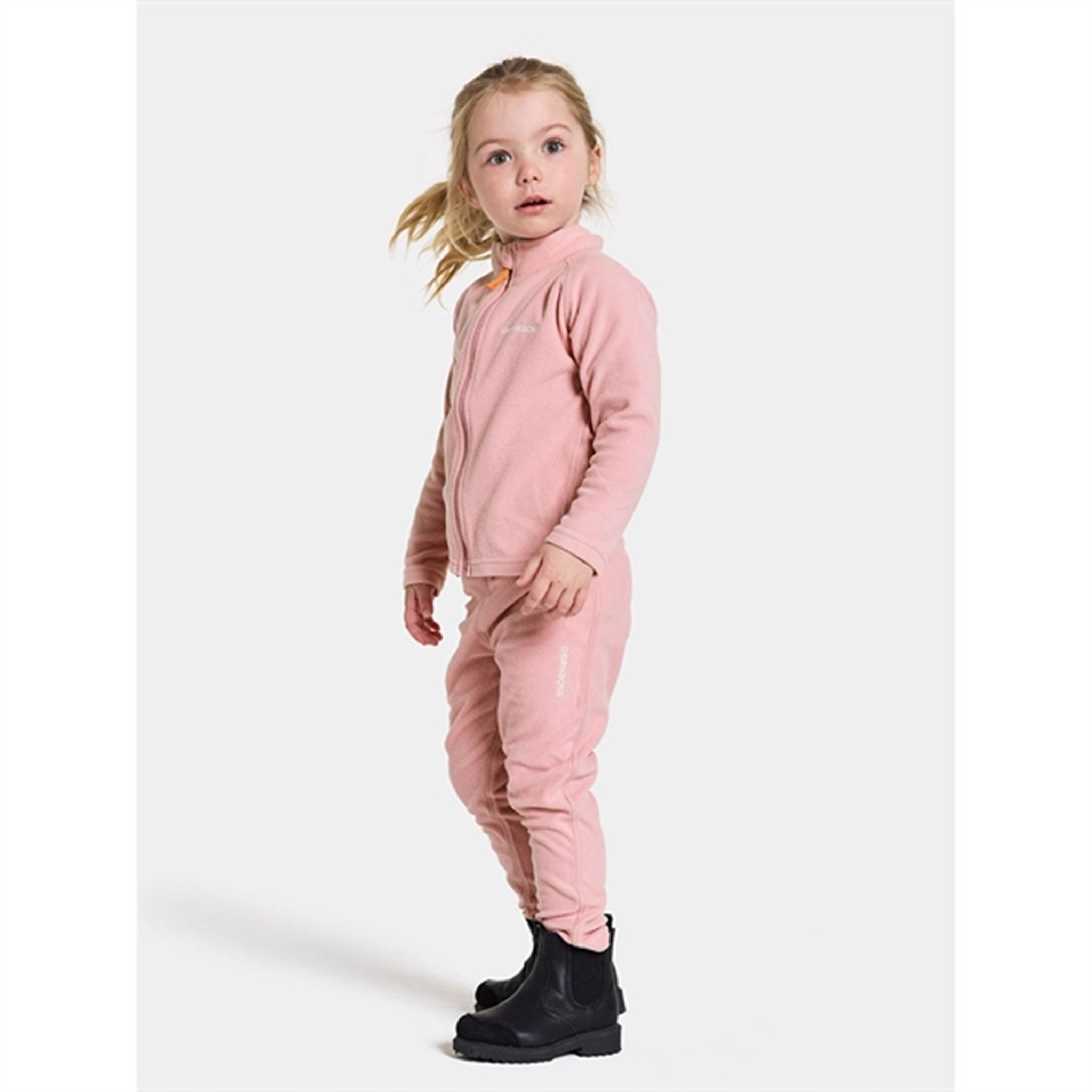 Didriksons Soft Pink Monte Kids Fleece Bukser 5