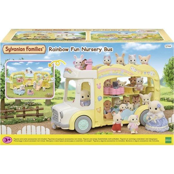 Sylvanian Families® Regnbue Sjov Børnehave Bus