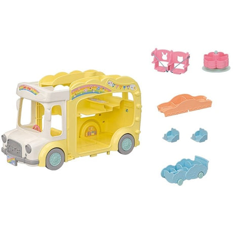 Sylvanian Families® Regnbue Sjov Børnehave Bus