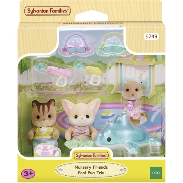 Sylvanian Families® Børnehavevenner - Badebassin Trio