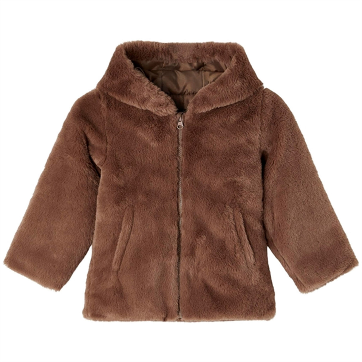 Name it Jakke Marry Faux Fur Chocolate Chip