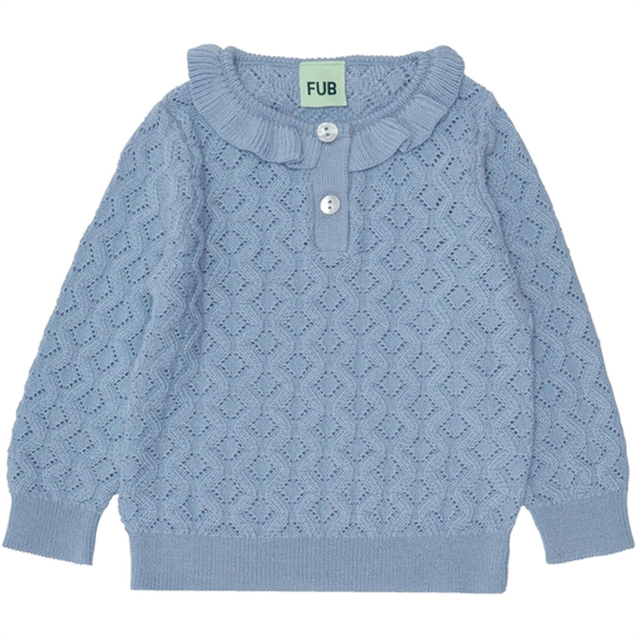 FUB Baby Pointelle Bluse Sky