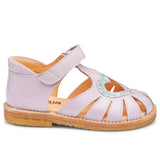 Angulus Hjerte Sandal M. Velcrolukning Lys Lila/Mint Glitter 2