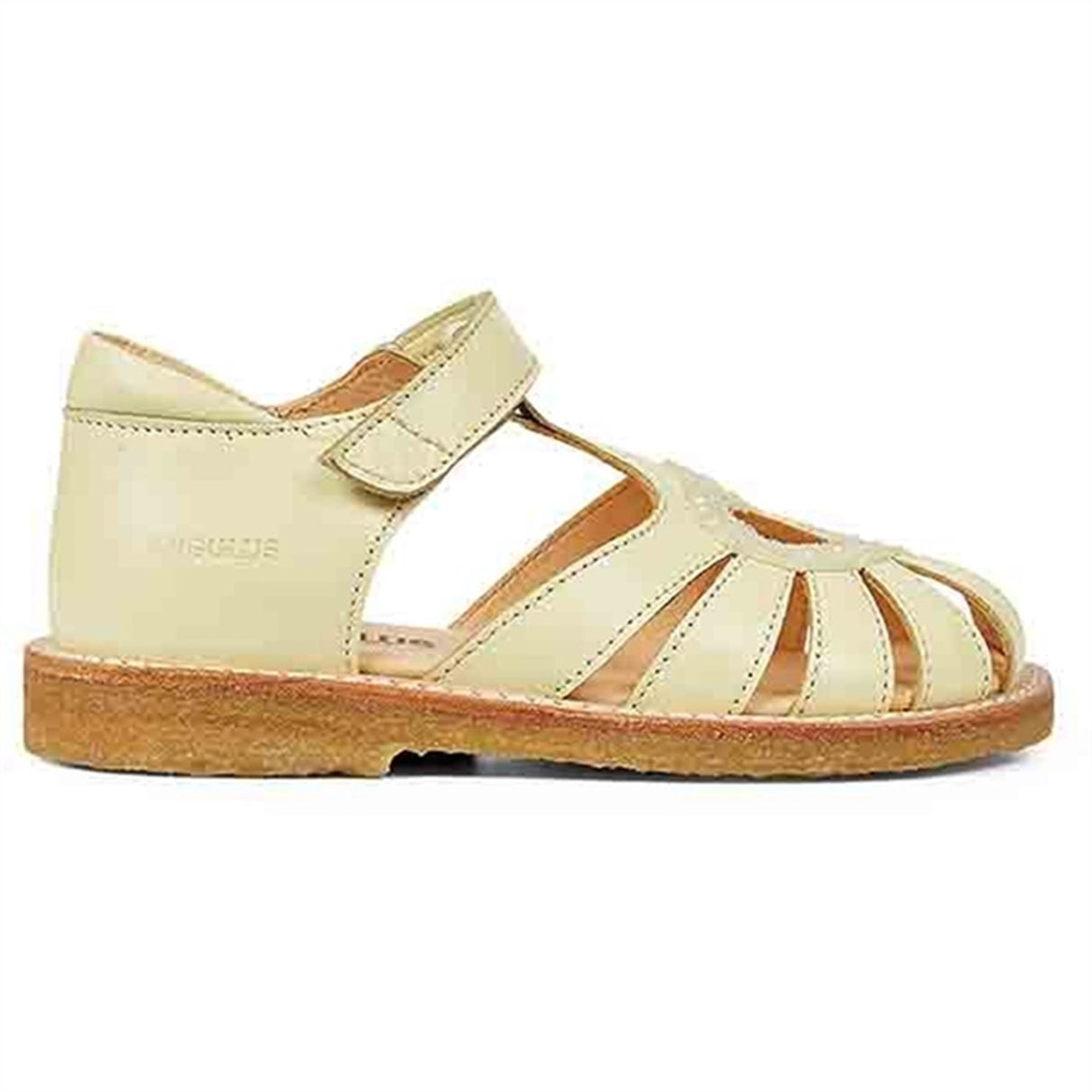 Angulus Hjerte Sandal M. Velcrolukning Lysegul/Lysegul Glitter 2