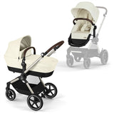 Cybex Eos Lux Seashell Beige 2-i-1 Klapvogn