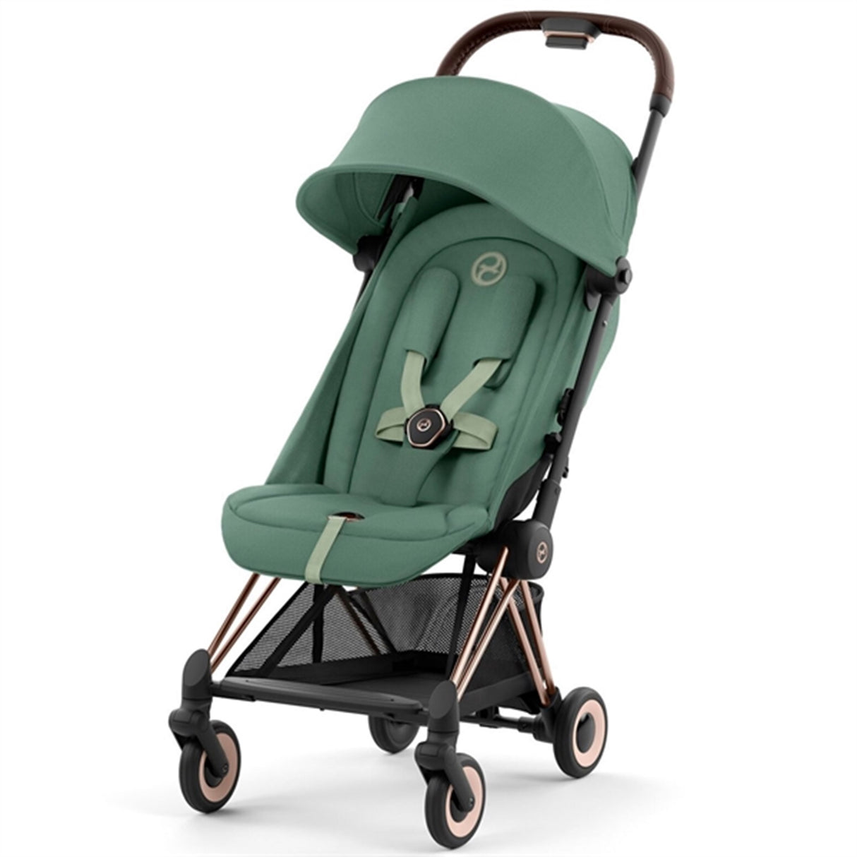 Cybex Coya Klapvogn Rosegold Leaf Green