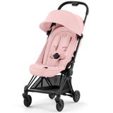 Cybex Coya Klapvogn Matt Black Peach Pink