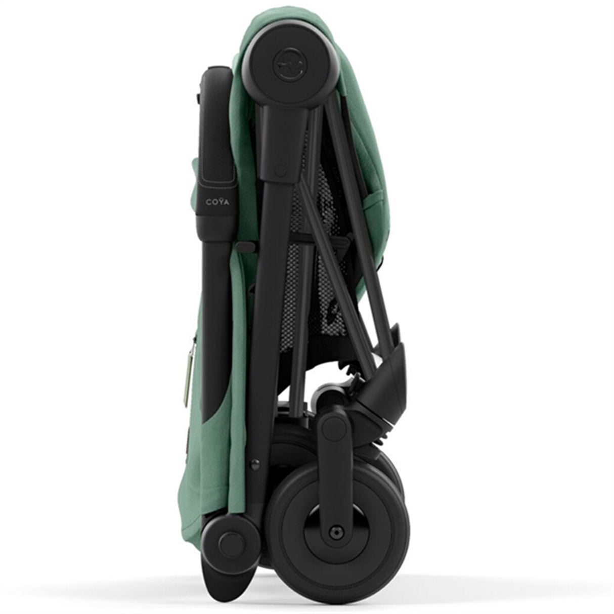 Cybex Coya Klapvogn Matt Black Leaf Green 9