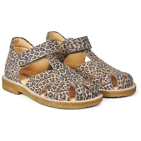 Angulus Sandal M. Velcrolukning Leopard