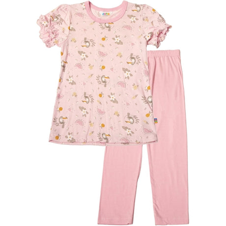 Joha Bambus Pink AOP Pyjamas