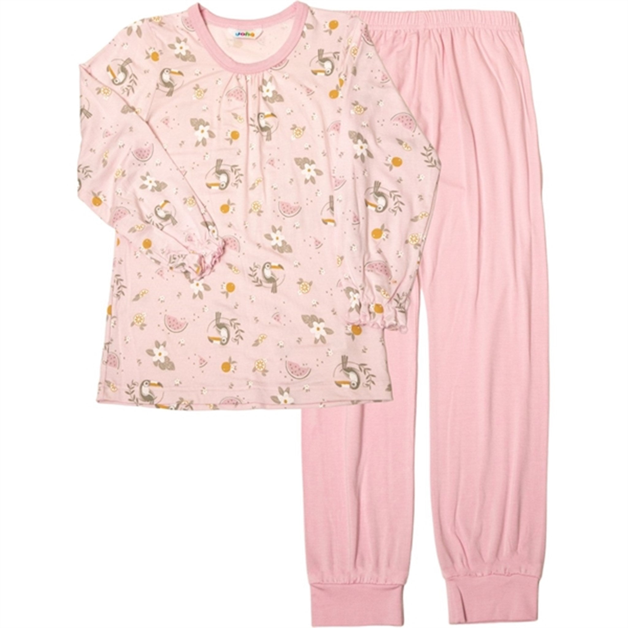 Joha Bambus Pink AOP Pyjamas