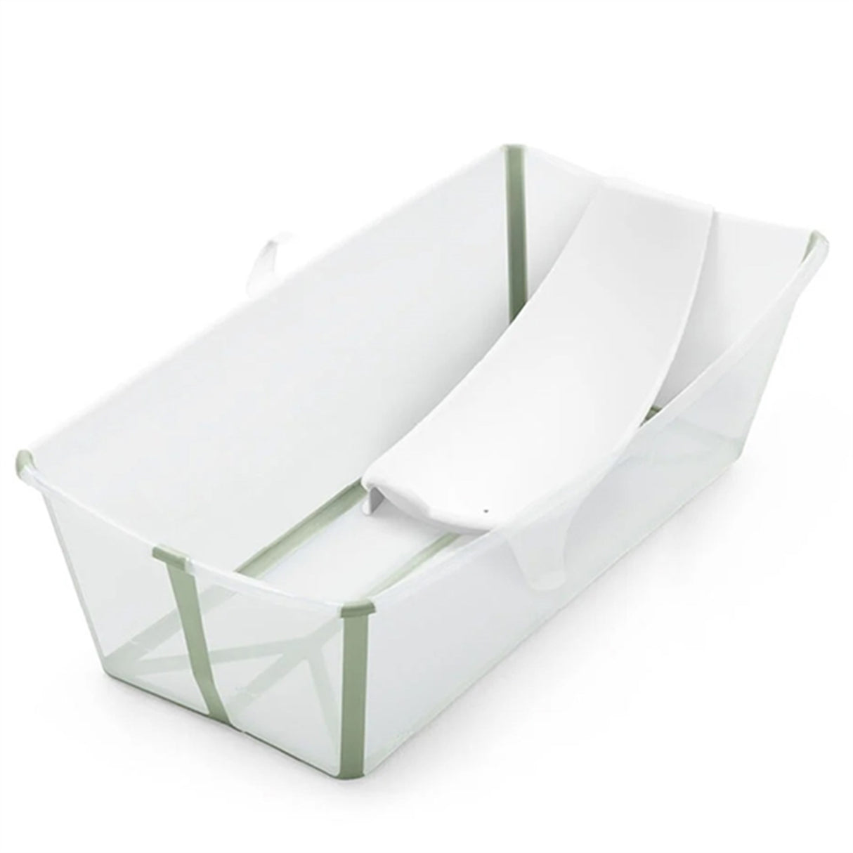 Stokke® Flexi Bath® X-Large Transparent Green INKL. BABYINDSATS