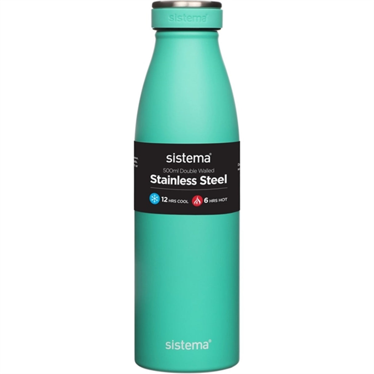 Sistema Stainless Steel Drikkedunk 500 ml Minty Teal