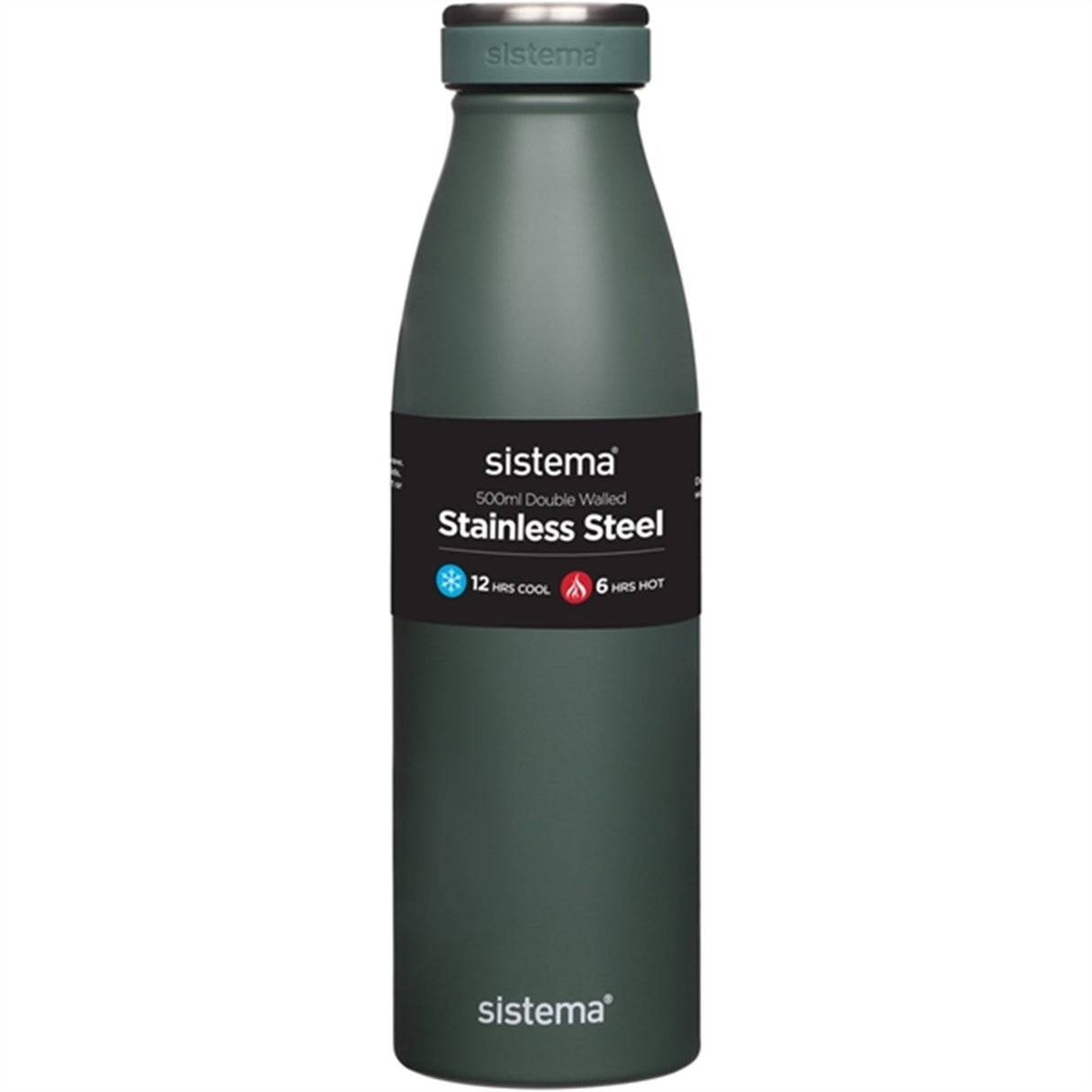 Sistema Stainless Steel Drikkedunk 500 ml Nordic Green