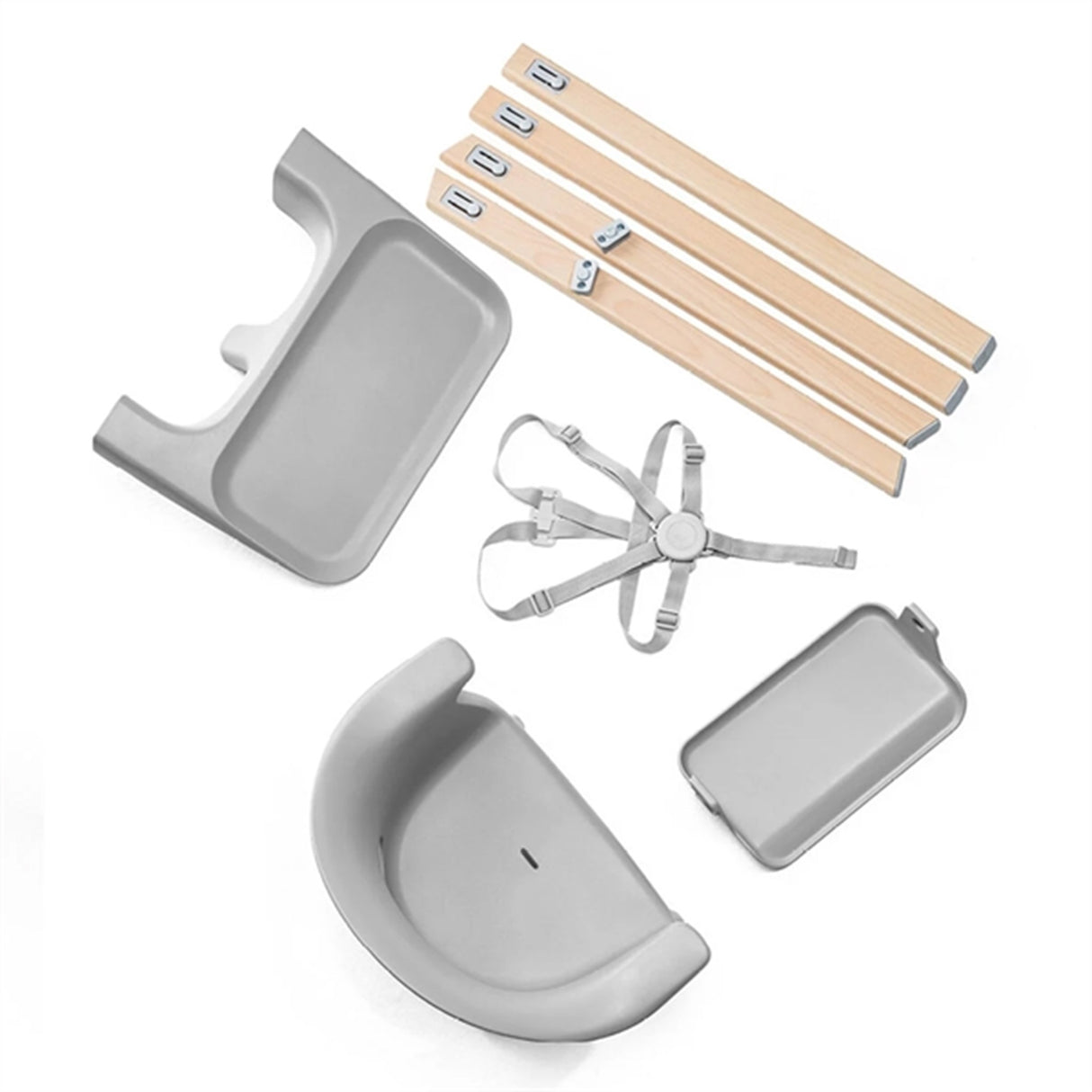 Stokke® Clikk™ Højstol Cloud Grey Inkl. Transport Taske