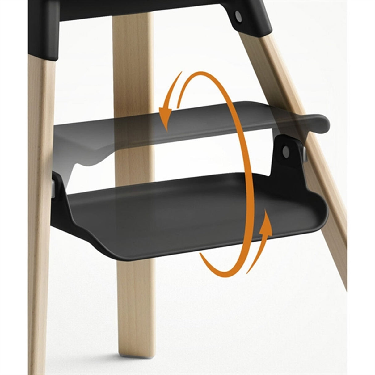 Stokke® Clikk™ Højstol Black Natural 8