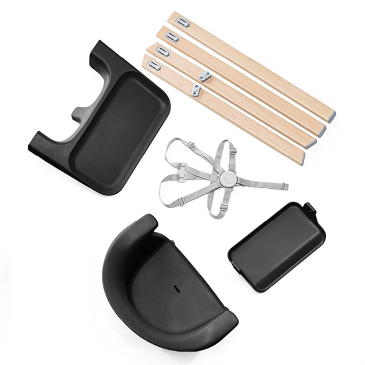 Stokke® Clikk™ Højstol Black Natural 9