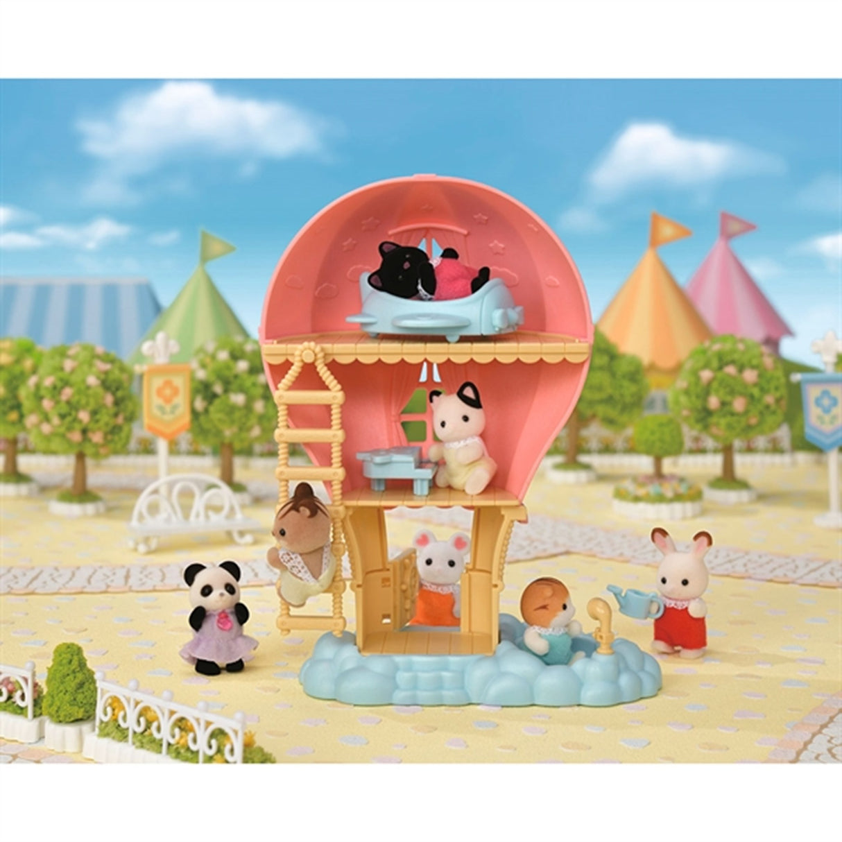 Sylvanian Families® Baby Ballon Legehus Med Figur