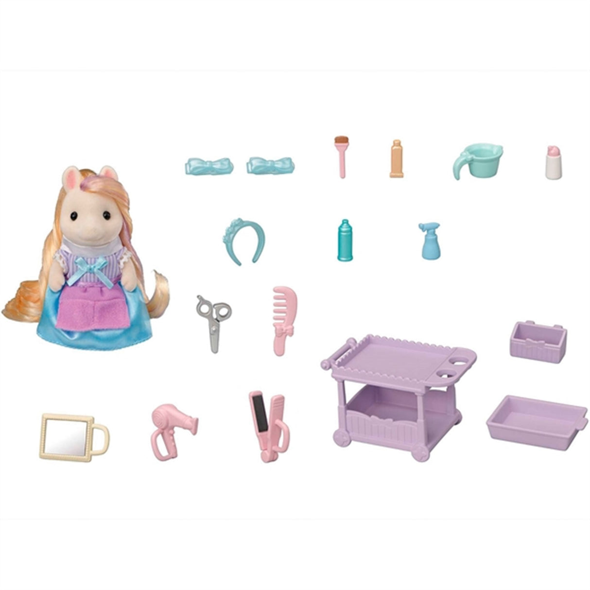 Sylvanian Families® Pony Frisør Legesæt Med Figur