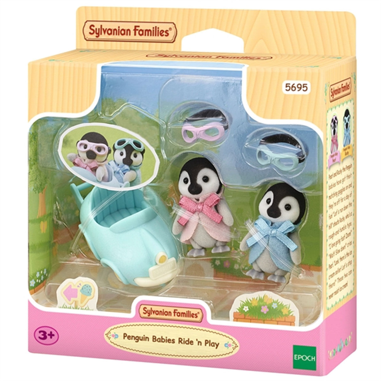 Sylvanian Families® Baby Pingviner Cykel & Legesæt