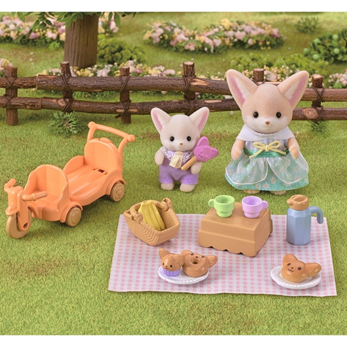 Sylvanian Families® Skovsturssæt - Fennec Ræv Søster & Baby