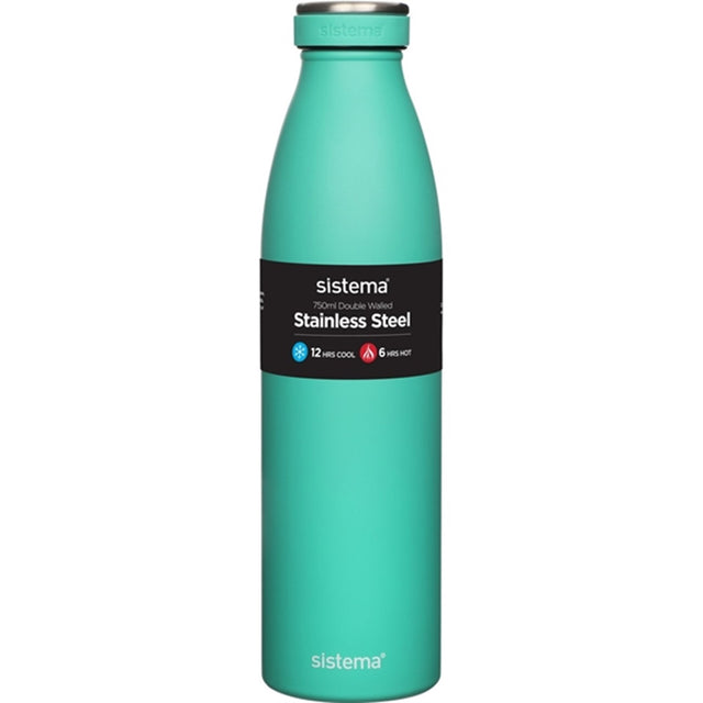 Sistema Stainless Steel Drikkedunk 750 ml Minty Teal