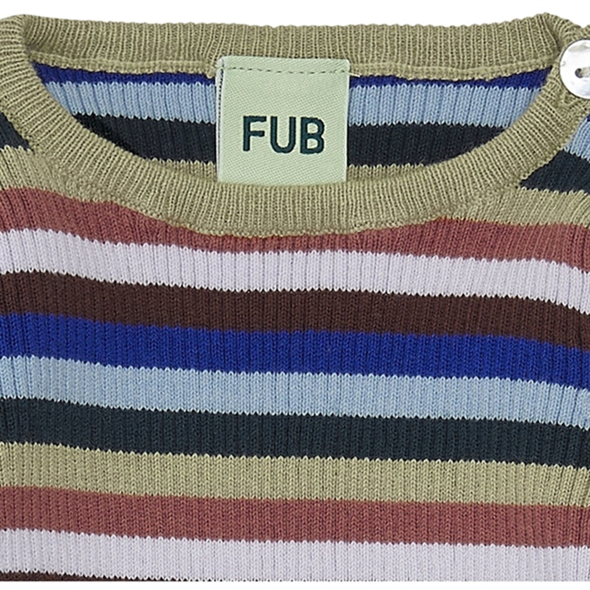 FUB Baby Striped Rib Bluse Multi Stripe 2
