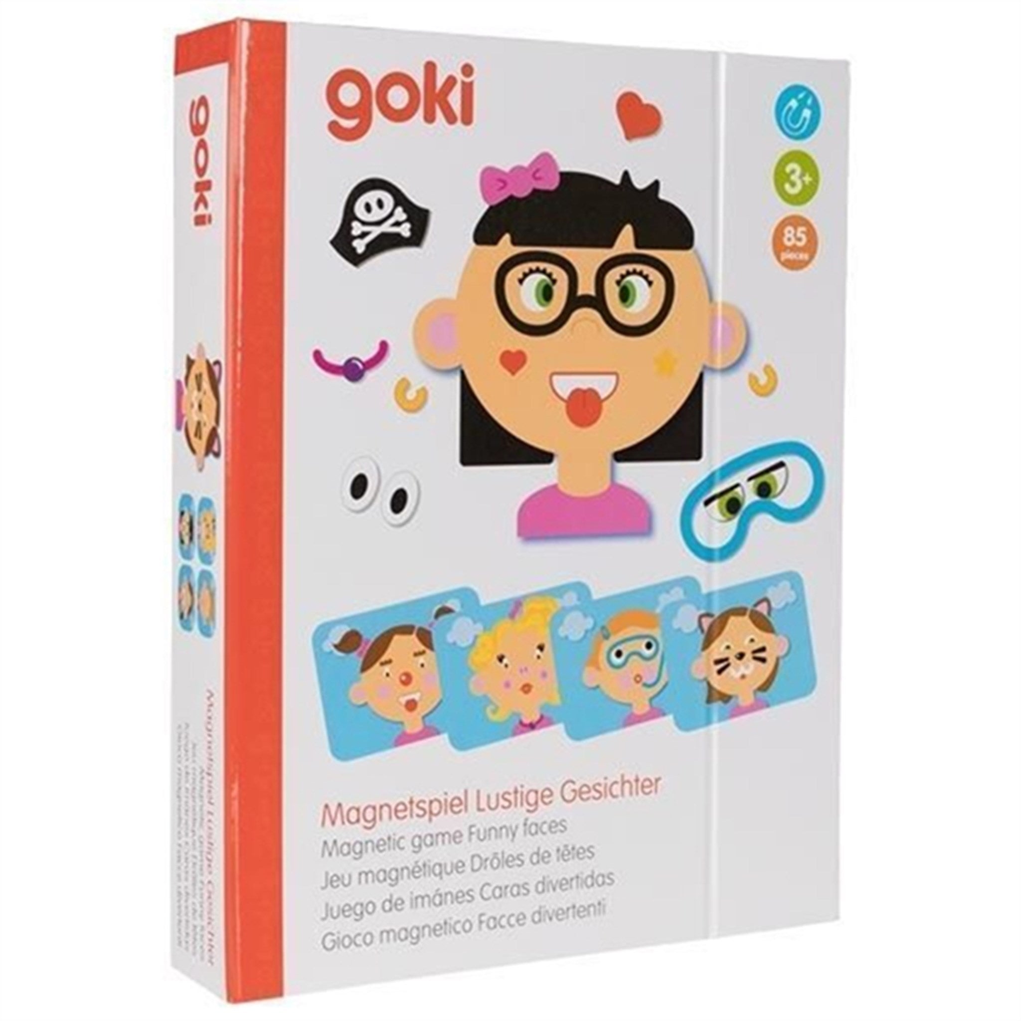 Goki Magnet Spil - Sjove Ansigter 5