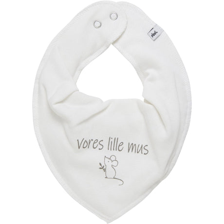 Pippi Bandana Hagesmæk m. Tekst Marshmallow White