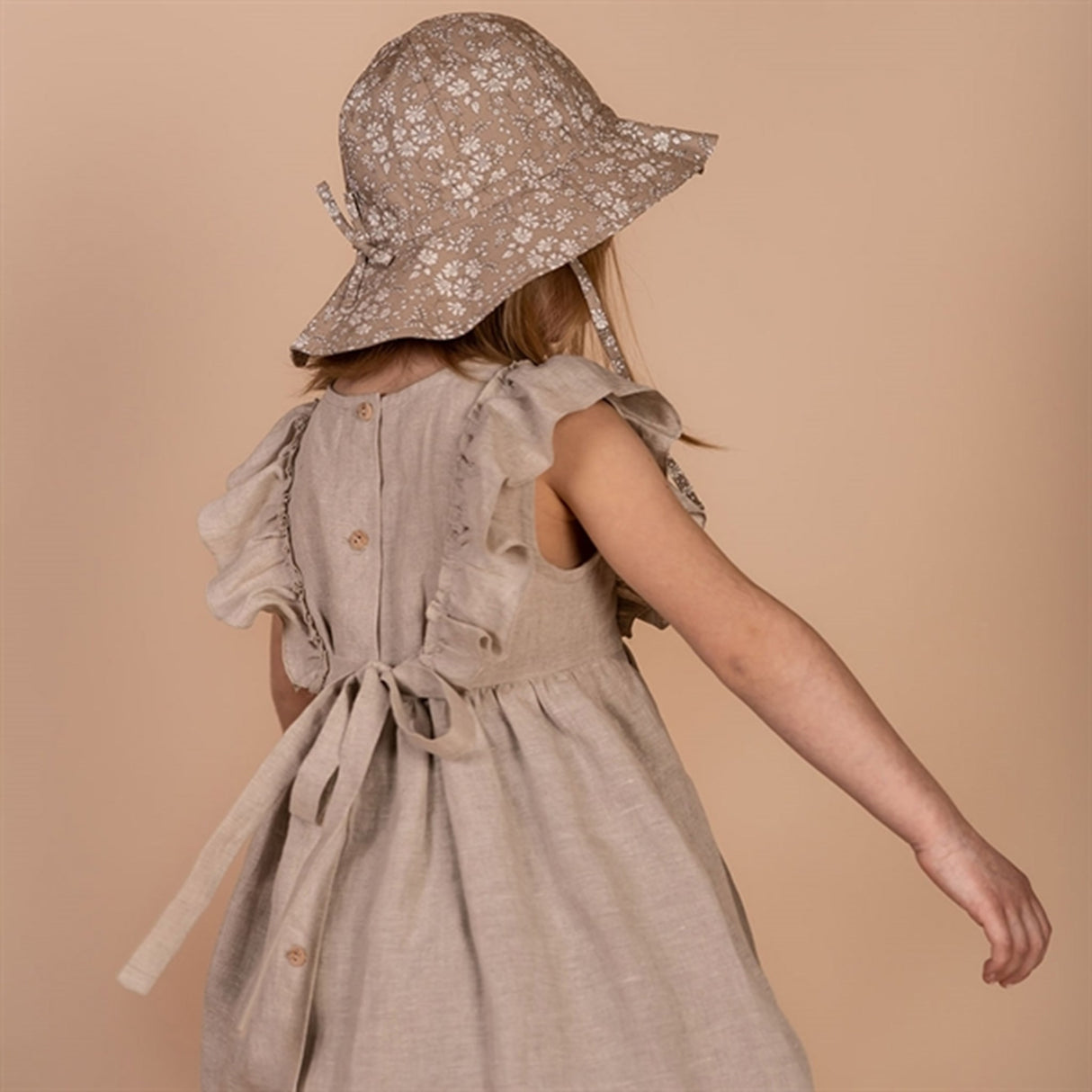 Huttelihut Isabell Linen Kjole Khaki 3