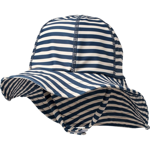 Wheat Indigo Stripe UV Solhat