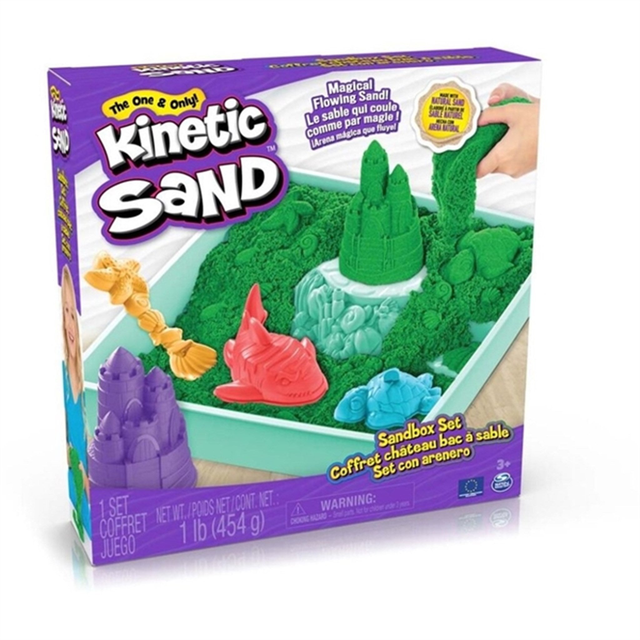 Kinetic Sand Sandkasse Grøn