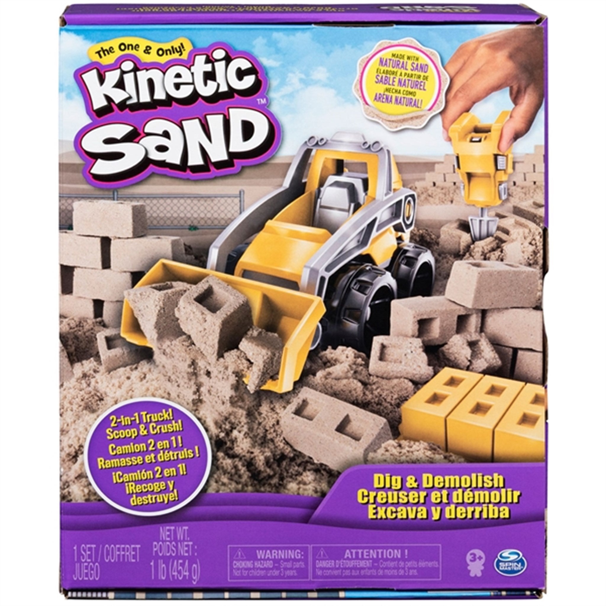 Kinetic Sand Dig And Demolish Sæt