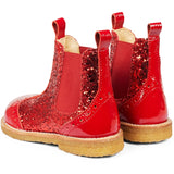 Angulus Chelsea Støvle Med Glitter Red/Red/Red Elastic 3