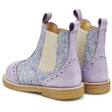 Angulus Chelsea Støvle Lilac/Congetti Glitter/Beige Elastic 3