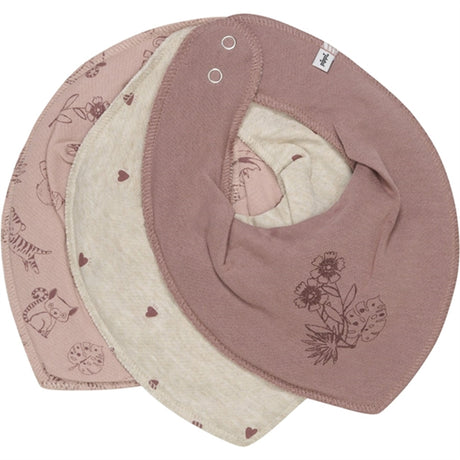 Pippi Bandana Hagesmæk 3-pak Burlwood