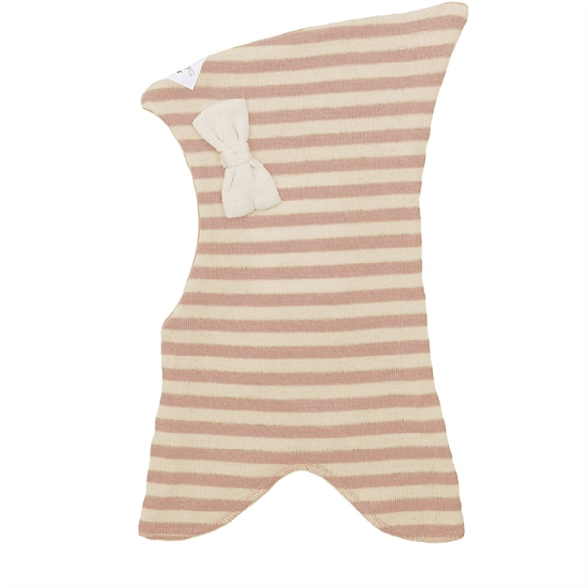 Racing Kids Nisse Elefanthue m. Sløjfe 3-lags Dusty Rose/Ivory