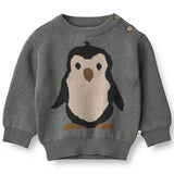 Wheat Autumn Sky Penguin Jacquard Pullover