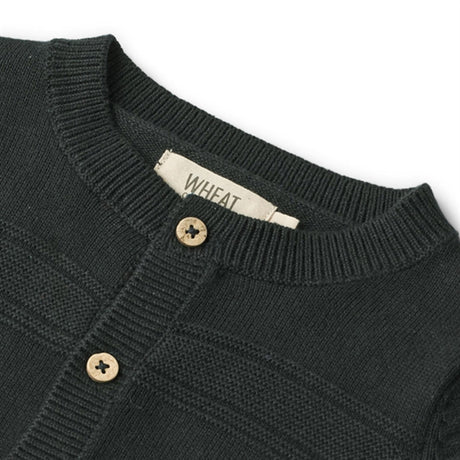 Wheat Navy Sofus Strik Cardigan 2