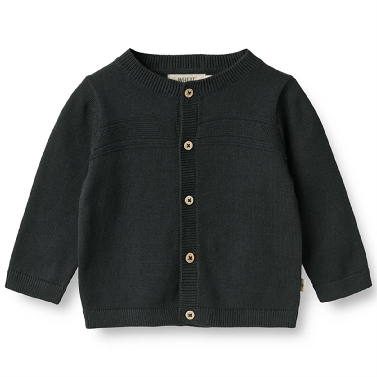 Wheat Navy Sofus Strik Cardigan