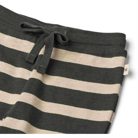 Wheat Dark Stripe Soft Sweatpants Leo 2