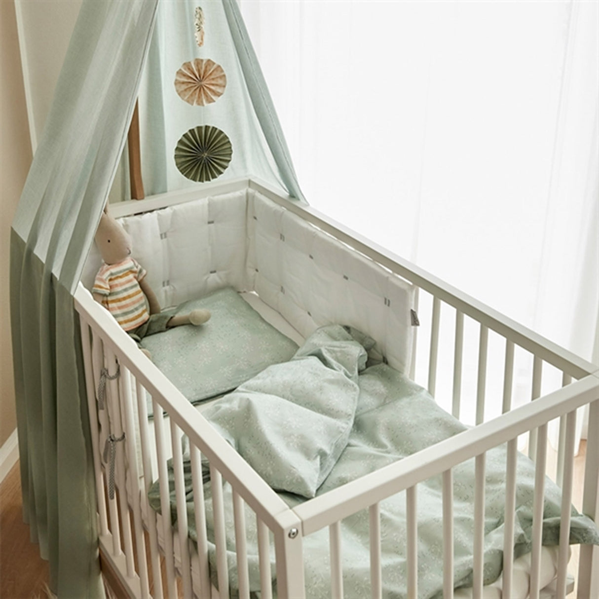 Leander Sengehimmel til Linea™/Luna™ Babyseng Sage Green 4