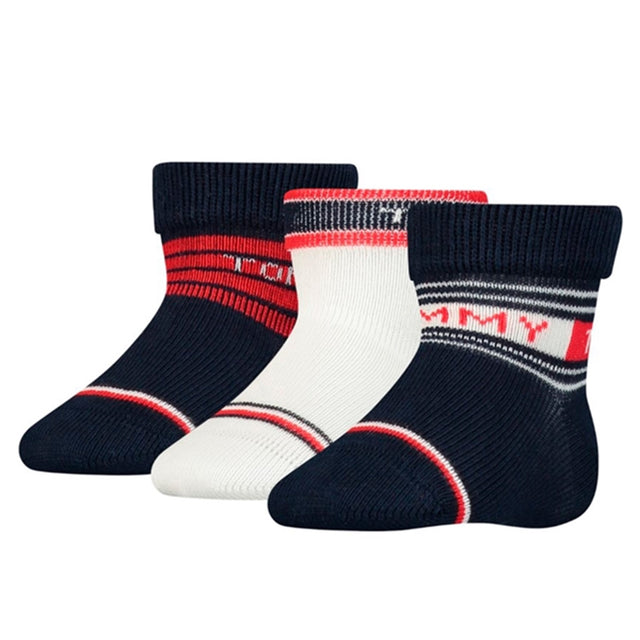 Tommy Hilfiger Baby Stripe Strømper 3-pak Tommy Original