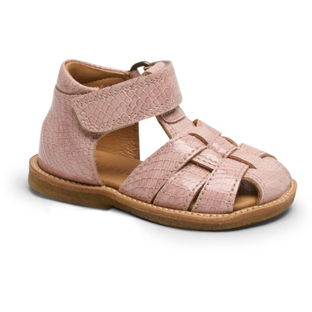 Bisgaard Ami Sandal Rose Croco