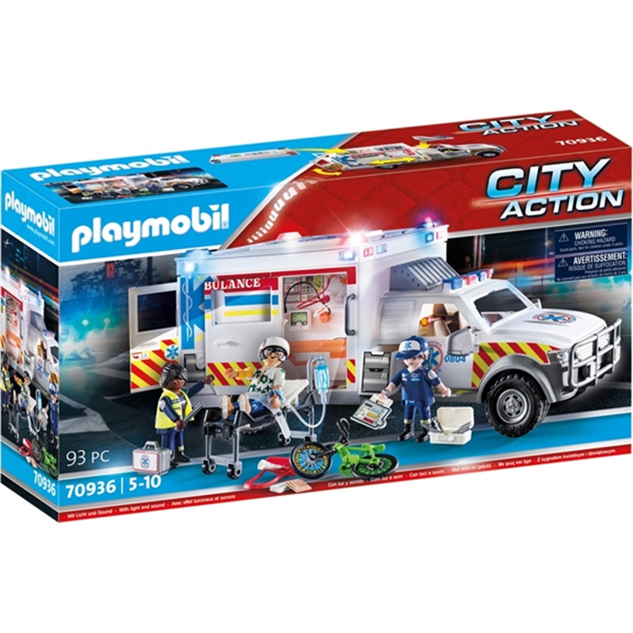 Playmobil® City Action - Redningskøretøj: Amerikansk Ambulance