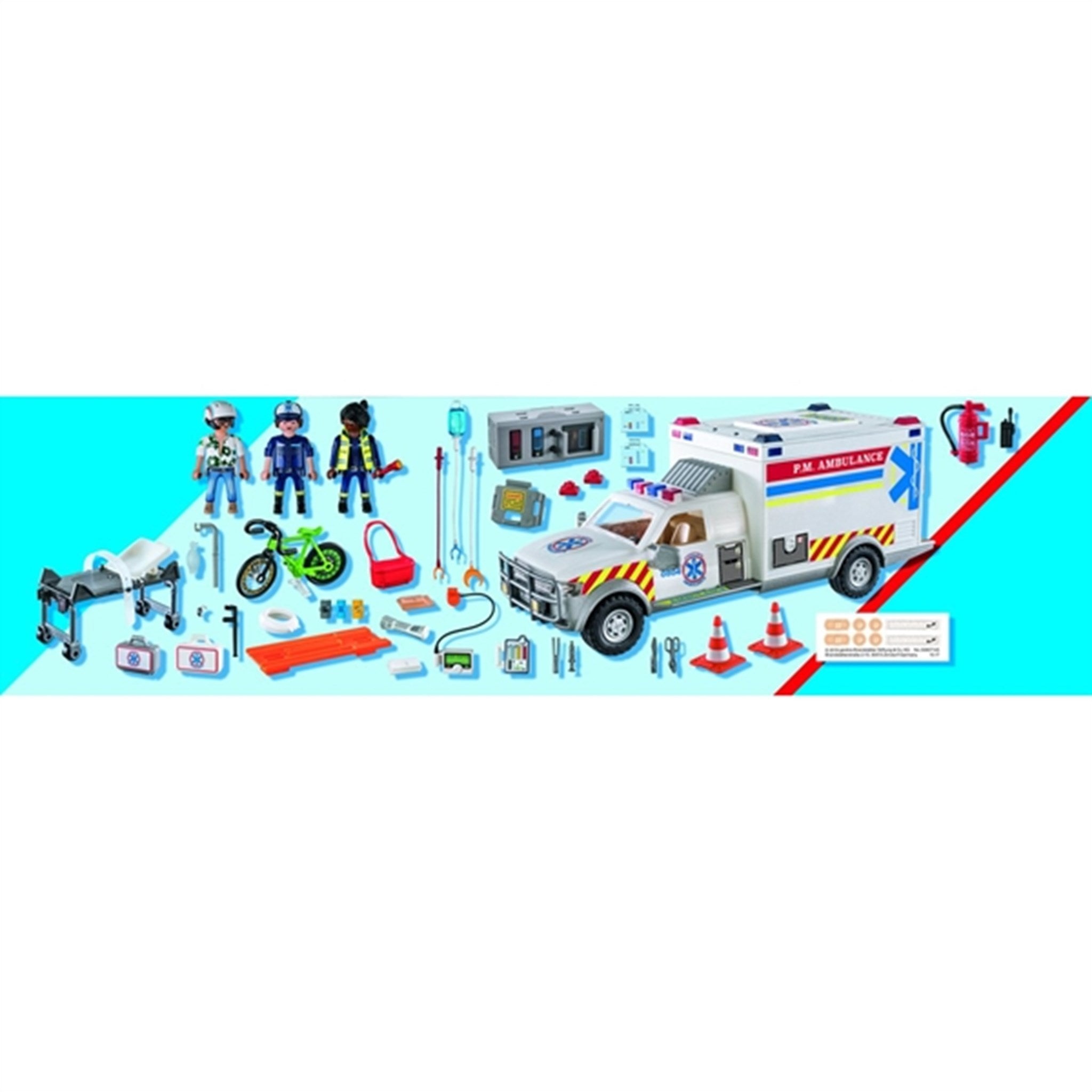 Playmobil® City Action - Redningskøretøj: Amerikansk Ambulance 3