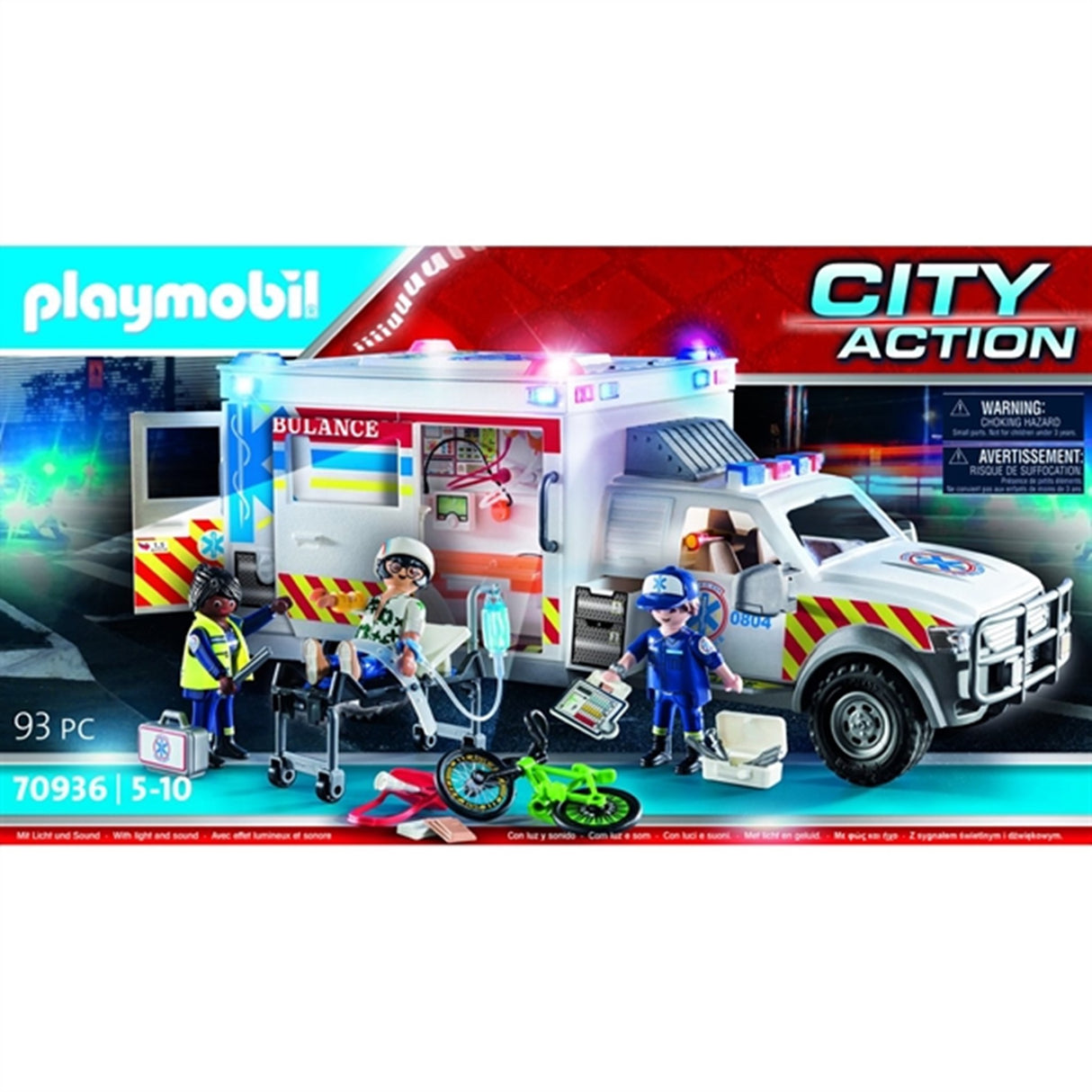 Playmobil® City Action - Redningskøretøj: Amerikansk Ambulance