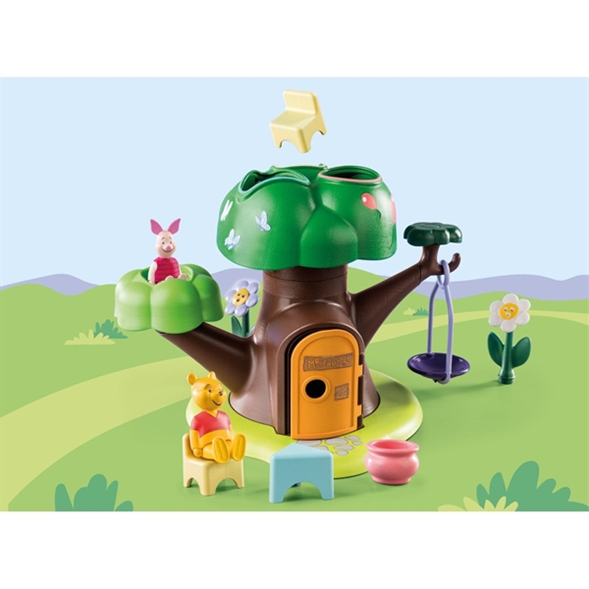 Playmobil® 1.2.3 & Disney - Plys og Grislings Træhus 3