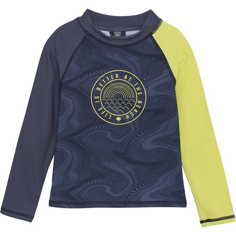 Color Kids Badebluse med Print Vintage Indigo