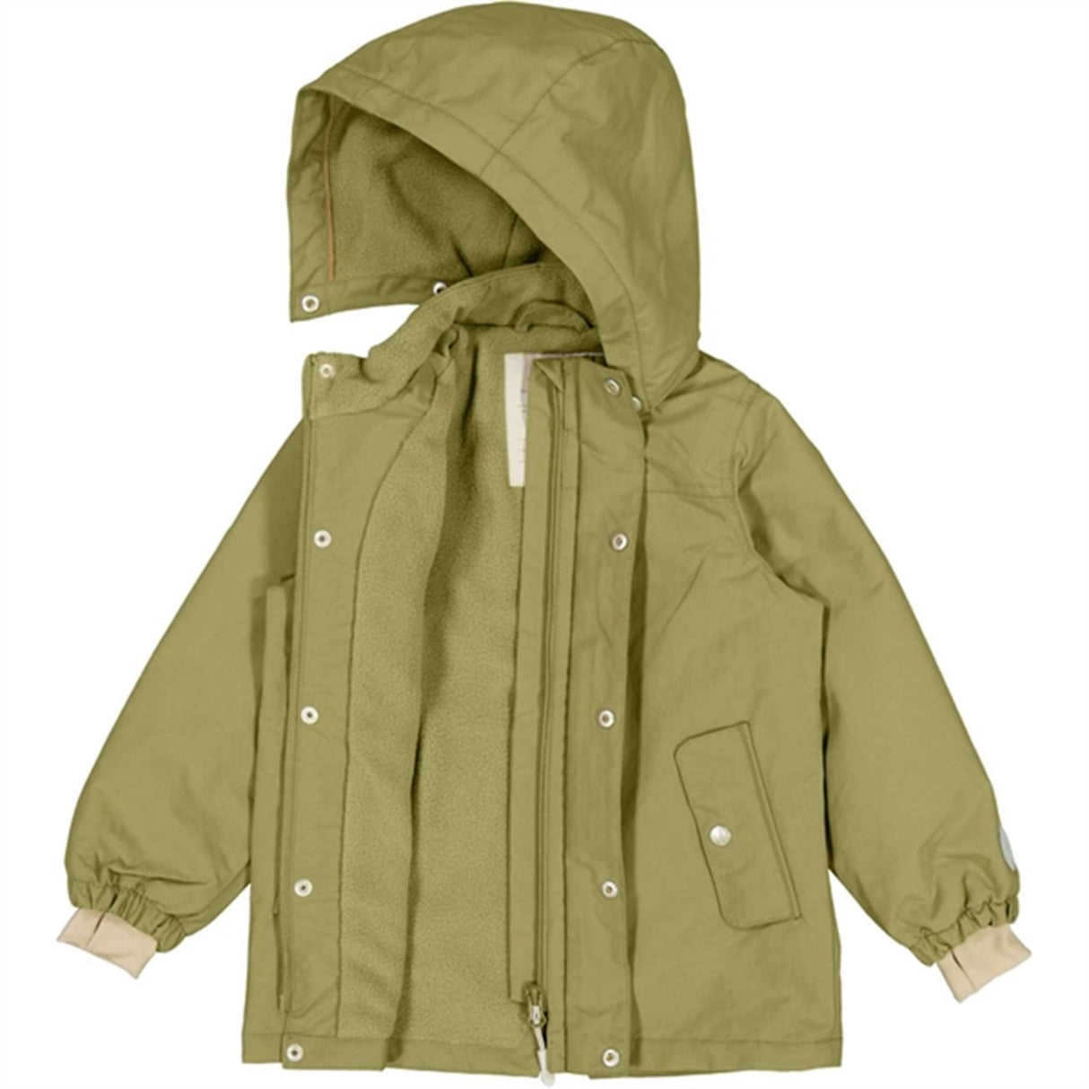 Wheat Jakke m. Fleece Karl Tech Heather Green 3